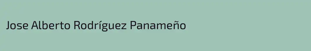 Jose Alberto Rodríguez Panameño